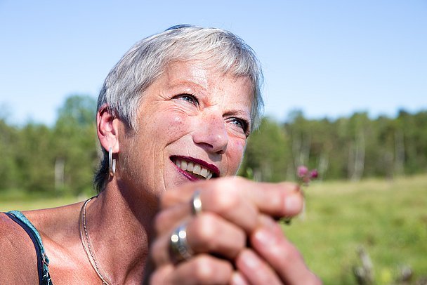 Unterwegs im Wurzacher Ried, Moorführung mit Petra Wolz, Teil der Wandertrilogie