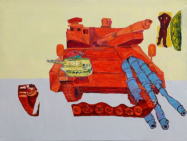 Beryl Kappelmann, ohne Titel, 2021, Acryl auf Leinwand, 106 × 140 cm