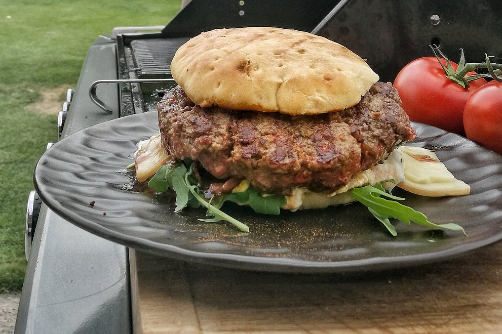 Alpin Burger nach einem Rezept von Christian Henze