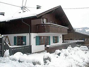 Unser Haus im Winter