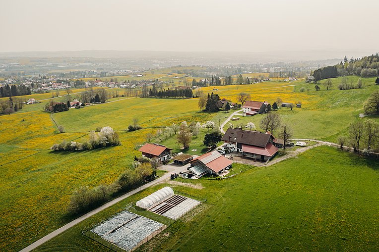 Schwärzler Hof Drohnenaufnahme von oben