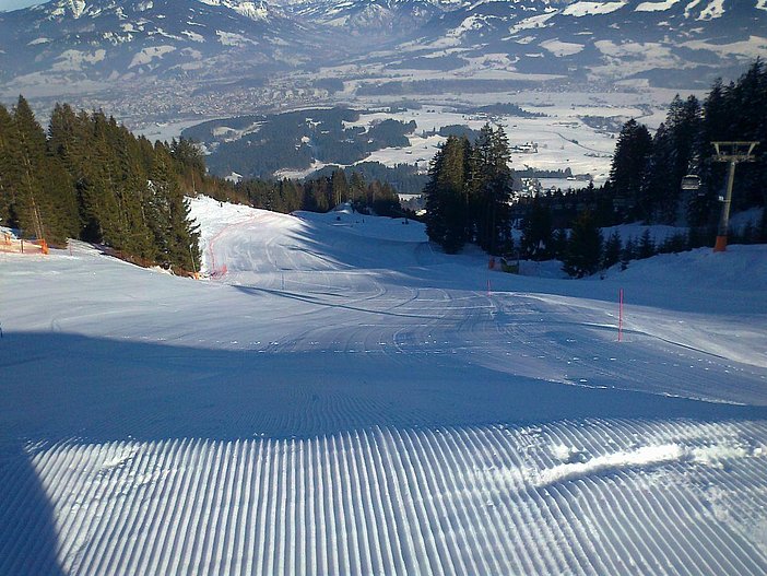 Weltcupabfahrt im Skigebiet Ofterschwang