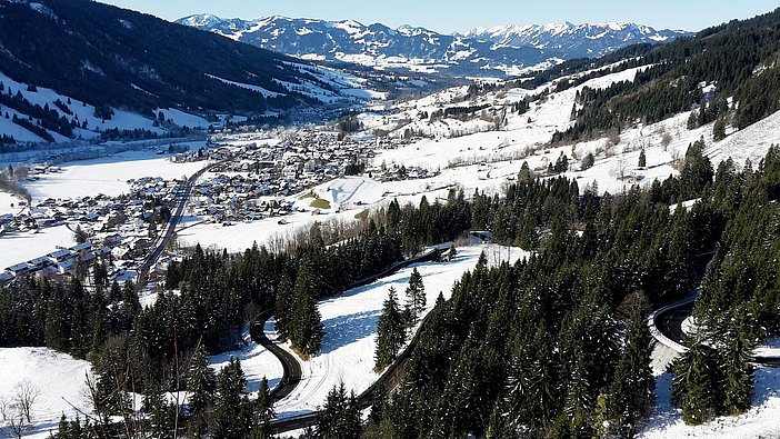 Bad Hindelang Blick vom Jochpass