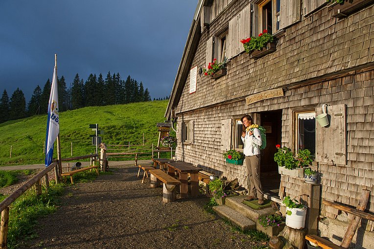 Außenansicht der Alpe Mittelberg Immenstadt