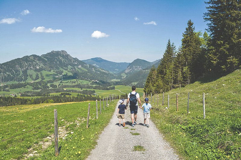 Wanderung mit Kindern am Schmugglersteig Oberjoch