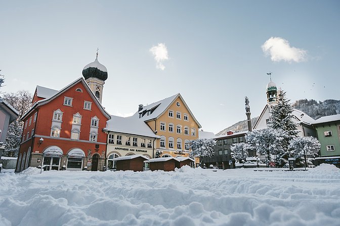 Marienplatz im Winter