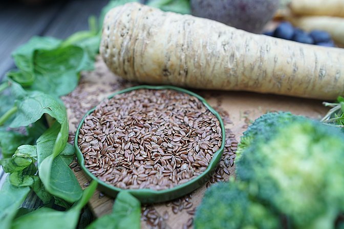 Leinsamen gehören zu Heimischem Superfood aus dem Allgäu