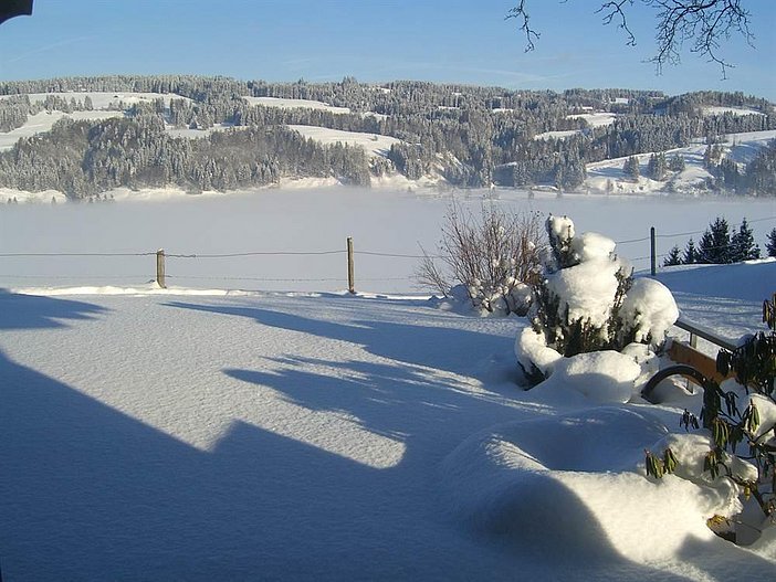 Seeterrasse im Winter