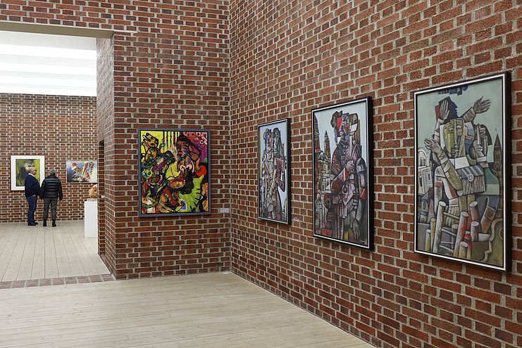22 JAHRE KÜNSTLERHAUS MARKTOBERDORF Ausstellungsansicht  Neubau OG  Schultes Herrmann Foto Michaela Handrek Rehle