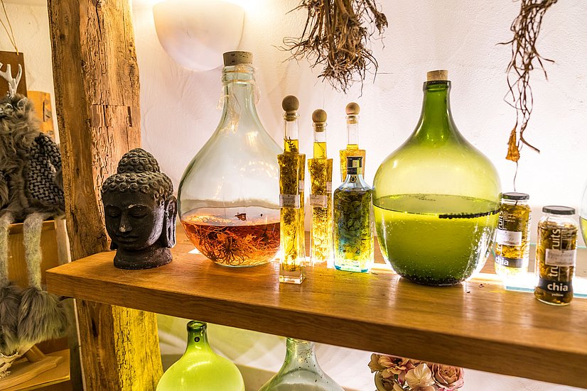 Öle mit Kräutern im Hotel Hubertus