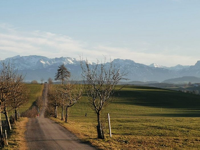 Wanderweg mit Bergblick