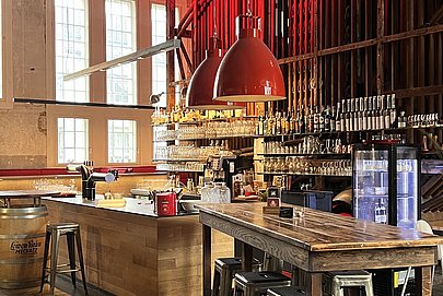 Theke im Restaurant Kesselhaus