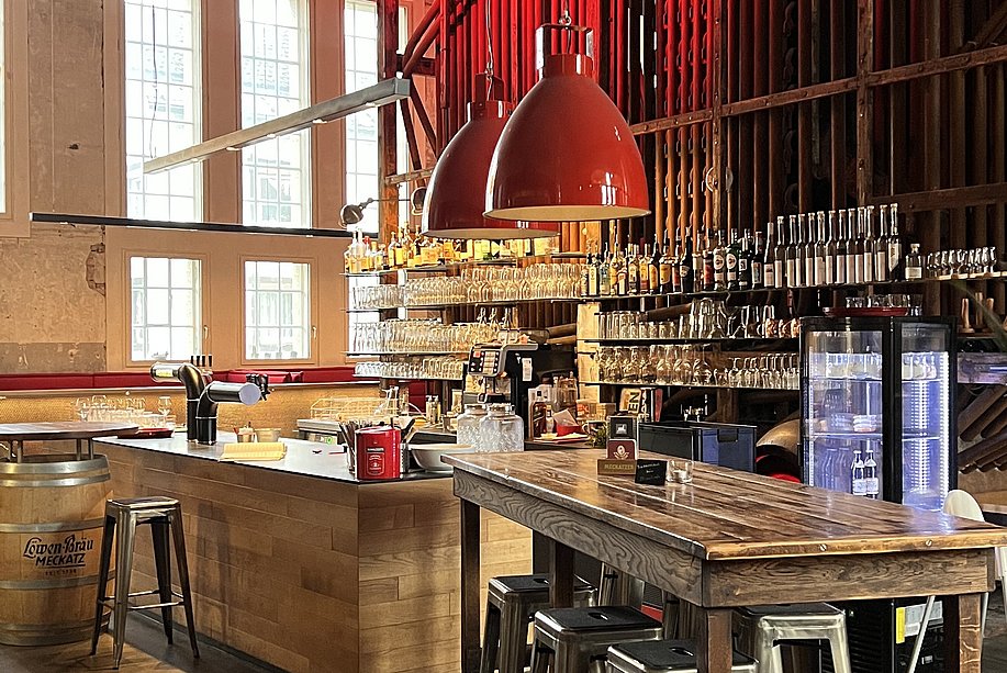 Theke im Restaurant Kesselhaus