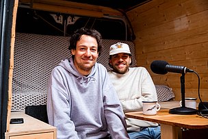 Martin und Raphael von Patron Plasticfree Peaks 