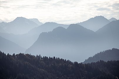 Bergkulisse im südlichen Allgäu