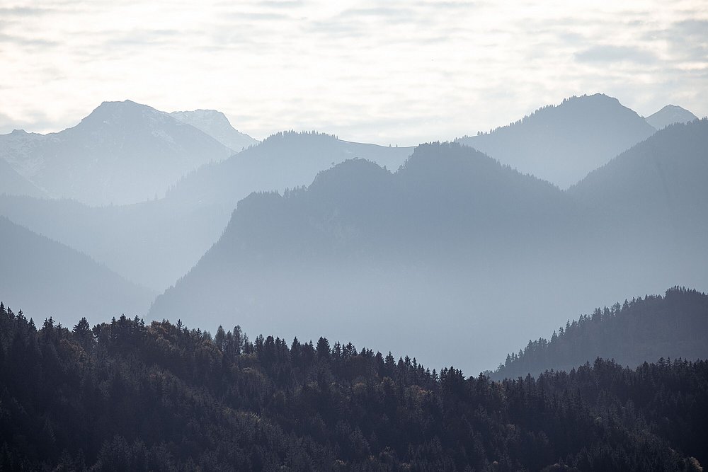 Bergkulisse im südlichen Allgäu