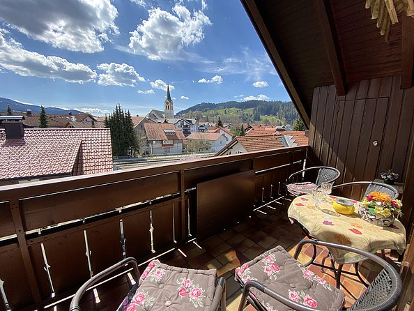 Blick vom Balkon