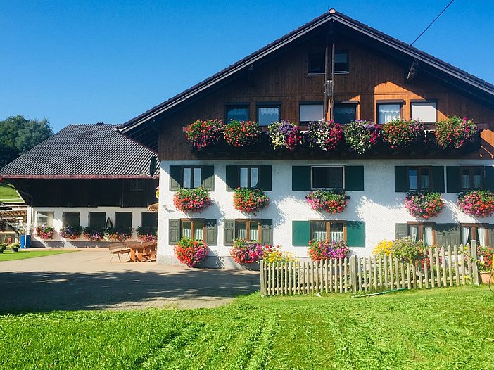 Blick auf Balkon