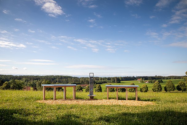 Aussichtspunkt auf dem Wachbühl mit Panoramakarten