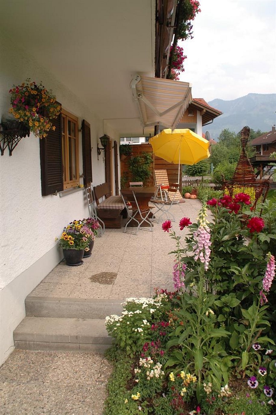Terrasse im Gästehaus Mühlegg