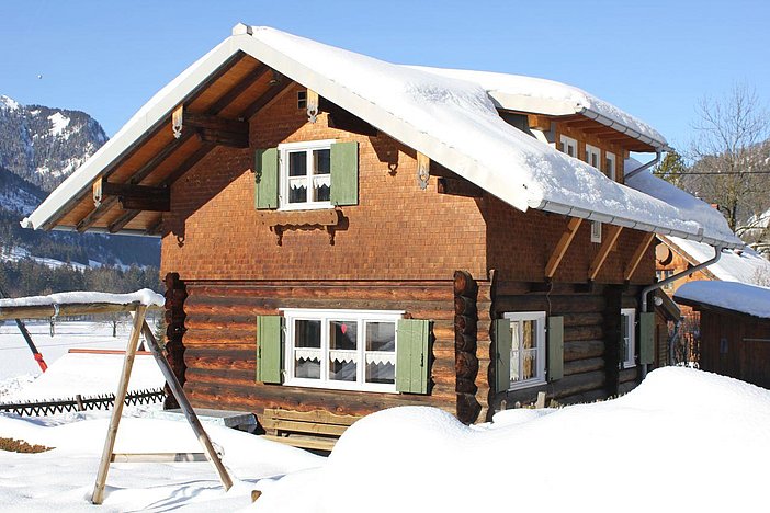 Ferienhaus Blockhäusle im Winter