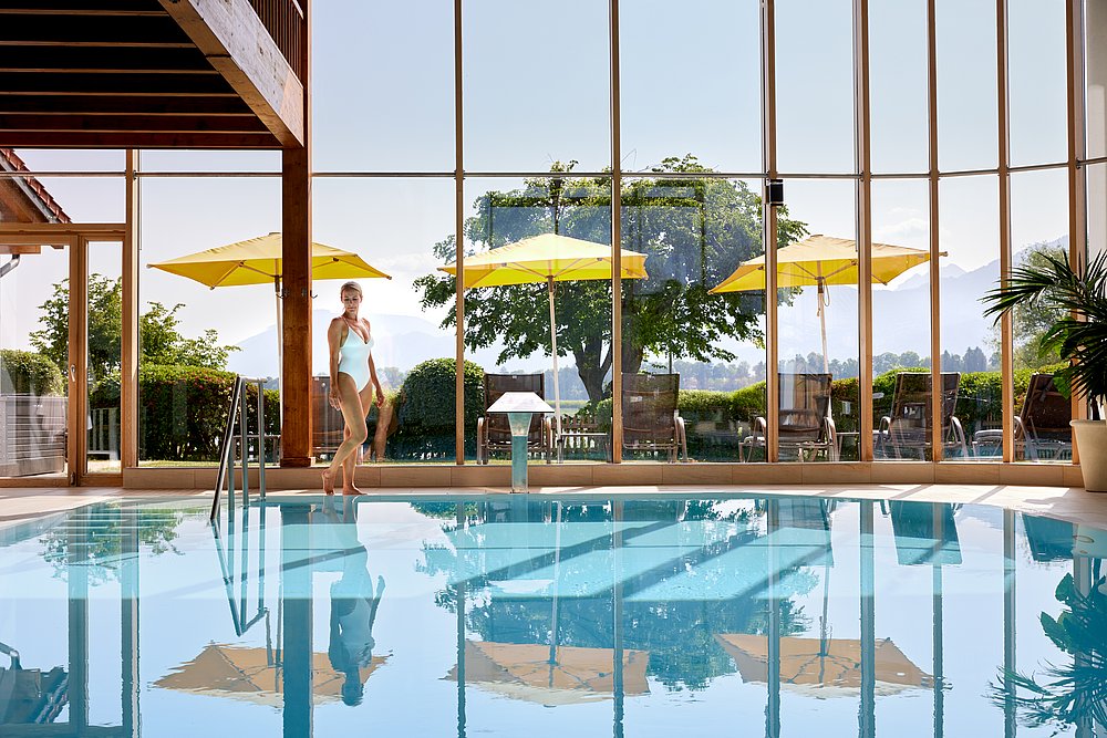 Innenpool des Hotel Sommer in Füssen - Wellness Urlaub im Allgäu