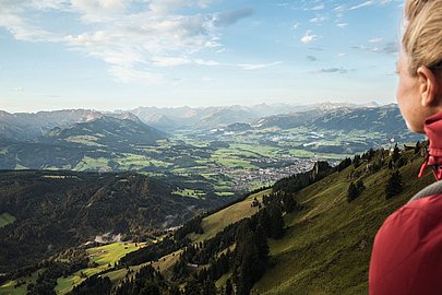 Aussicht über das Illertal bis in die Allgäuer Hochalpen