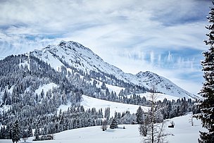 Winterlandschaft bei Unterjoch