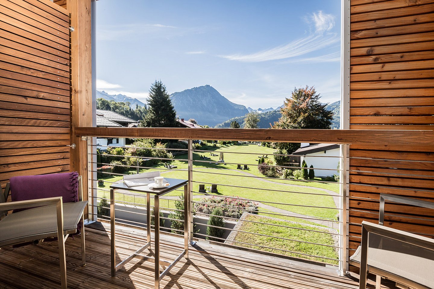 Ausblick vom Zimmerbalkon