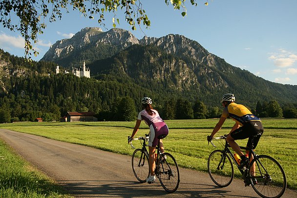Rennradfahren in Füssen im Allgäu