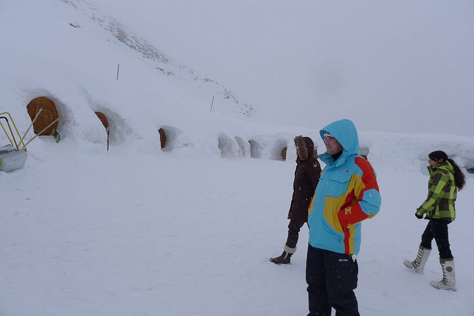 Iglu Lodge in den Alpen im Allgäu