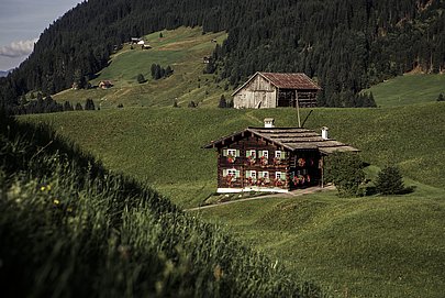 Traditionelles Walserhaus im Kleinwalsertal