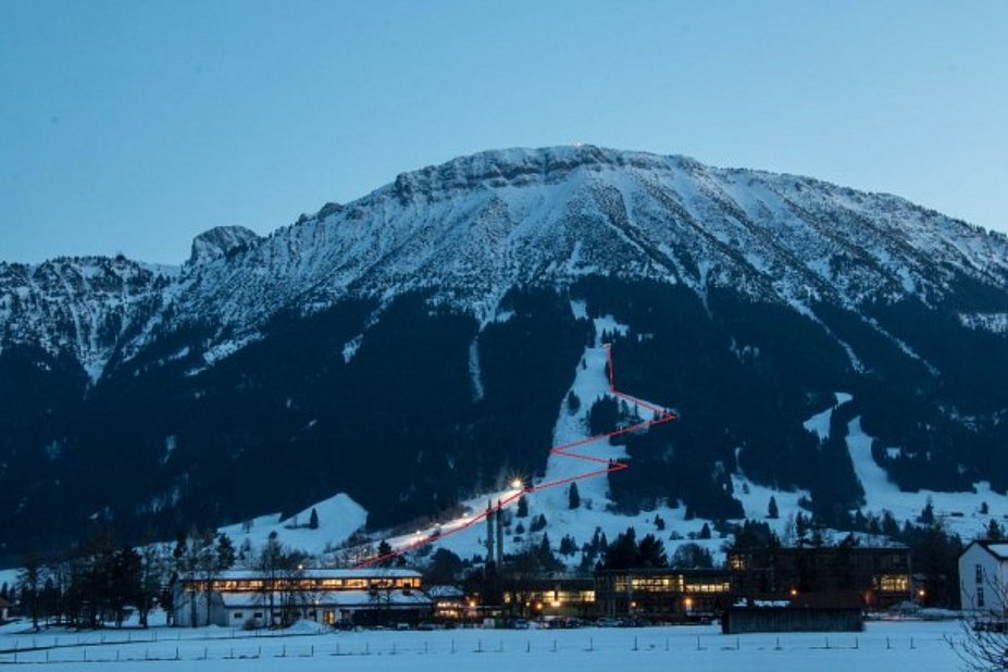 Skipiste bei Pfronten im Allgäu