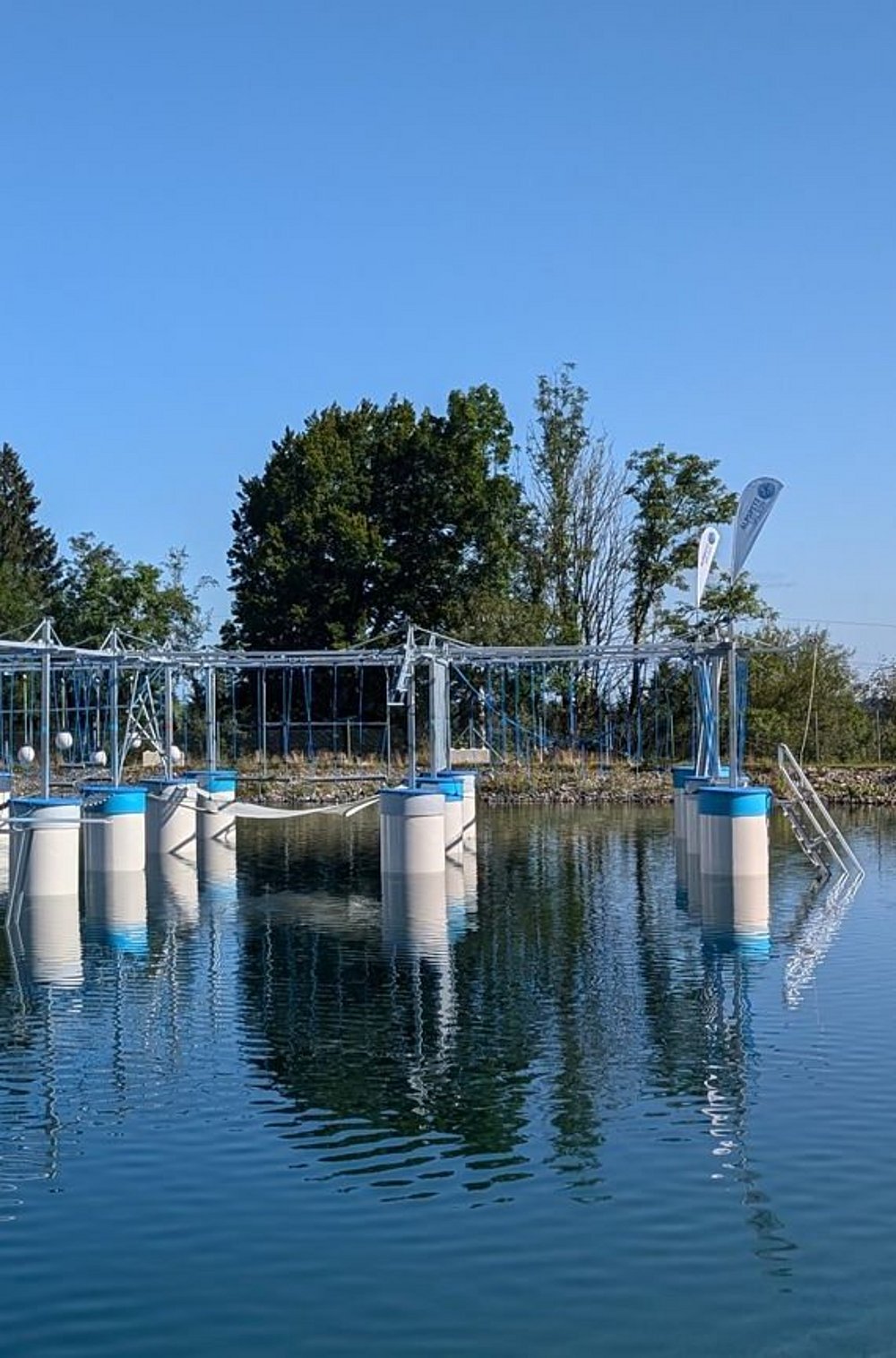 AlpsitzSPLASH, schwimmender Kletterpark an der Alpspitzbahn, Nesselwang