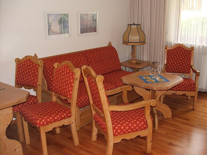 Wohnbereich mit Schlafsofa für 2 Personen