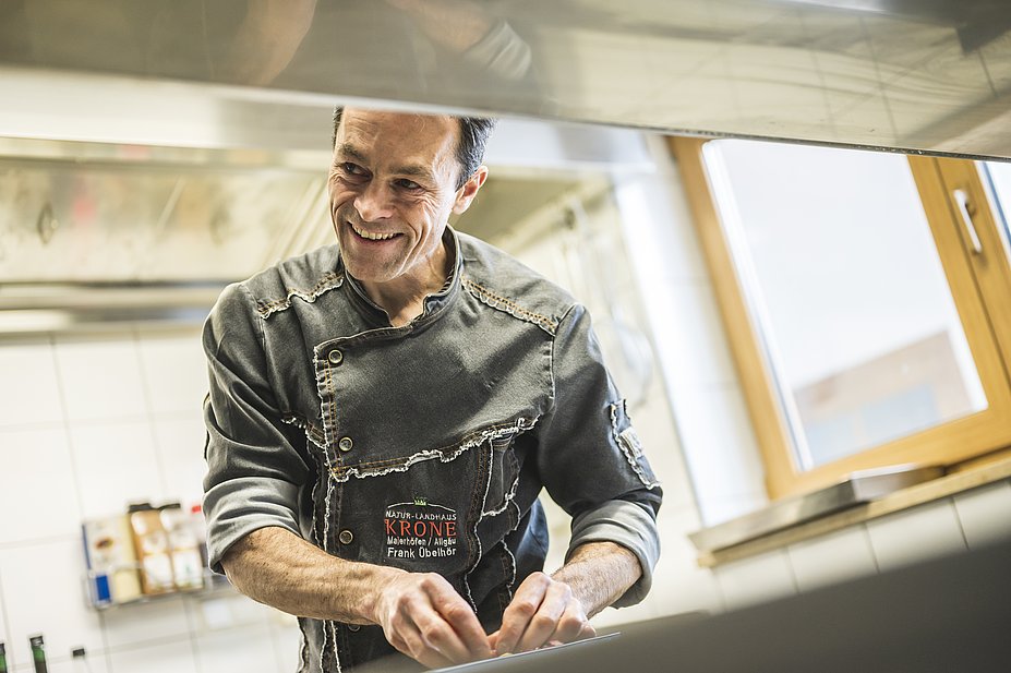 Frank Übelhör kocht vorzugsweise Slow Food