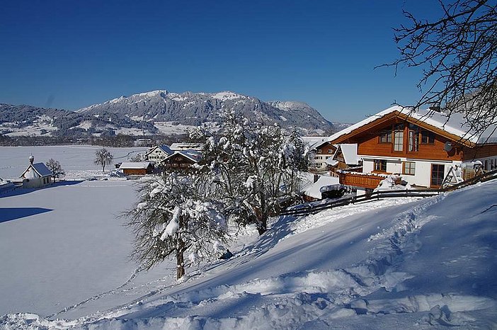 Haus Ansicht Winter