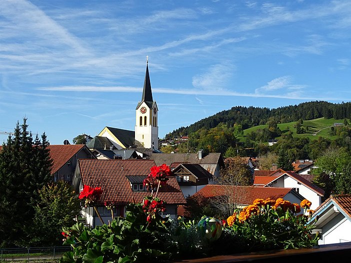 Blick auf Oberstaufen