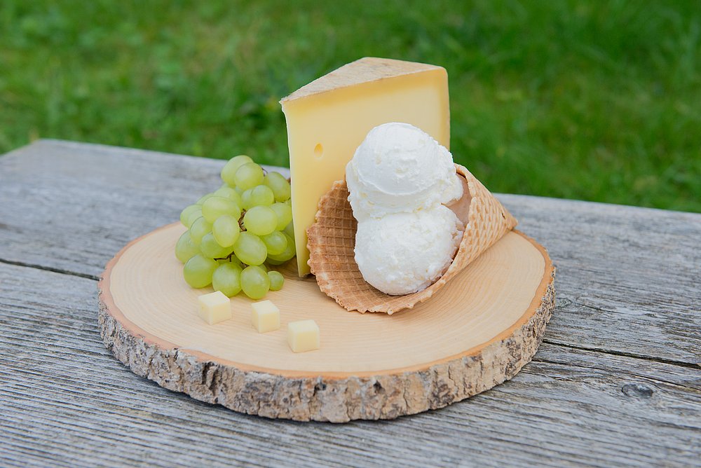 Eine überraschende Eiskreation: Bergkäseeis