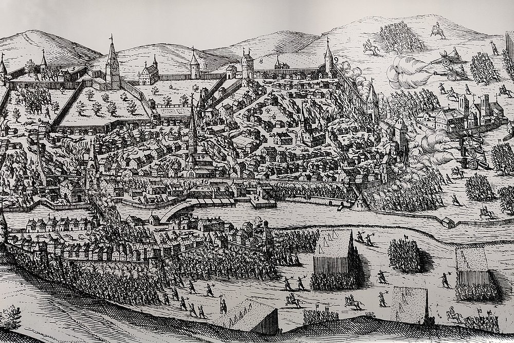 Historische Darstellung des Bauernkriegs bei Kempten