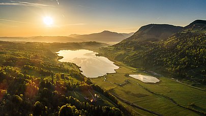 Sonnenaufgang überm Alpsee