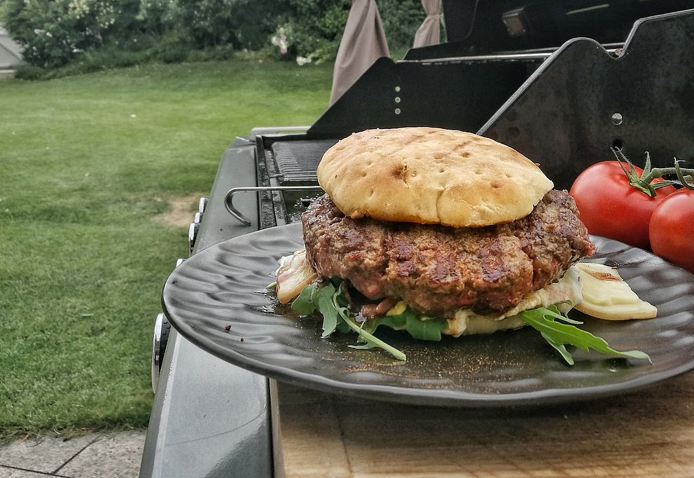 Alpin Burger nach einem Rezept von Christian Henze