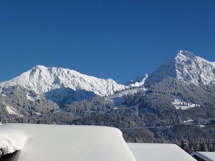 Winteruassicht in die Alpen