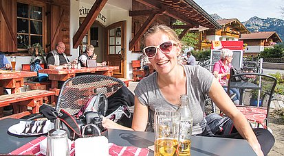 Pause muss sein beim Radfahren