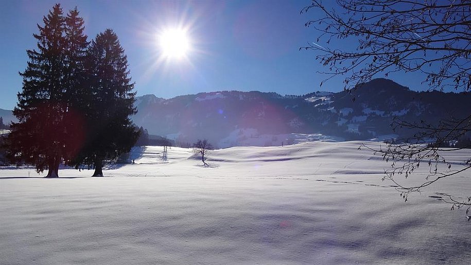 Winter in Fischen im Allgäu