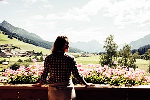 Ausblick vom Balkon