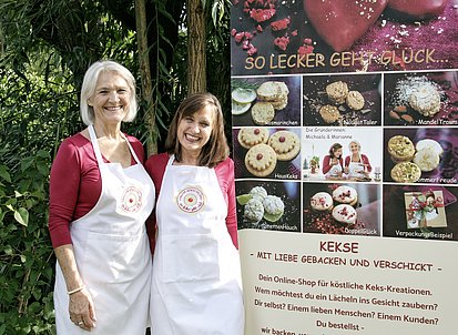 Michaela Krieg und Marianne Sonnenfroh von der Startup Manufaktur „KEKSEREI“