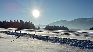 Loipe Tiefenberg in Fußnähe