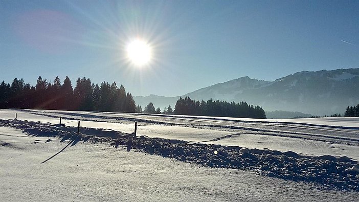 Loipe Tiefenberg in Fußnähe