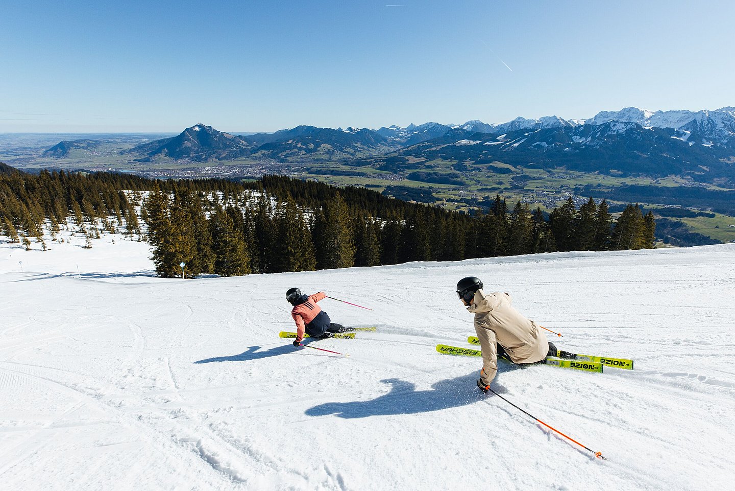 Skifahren am Weiherkopf im Allgäu